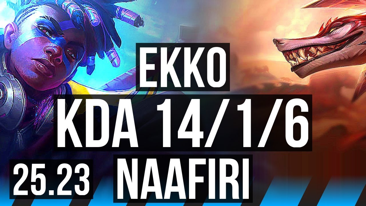 EKKO vs NAAFIRI (MID) | 14/1/6 | EUW Diamond | 25.23