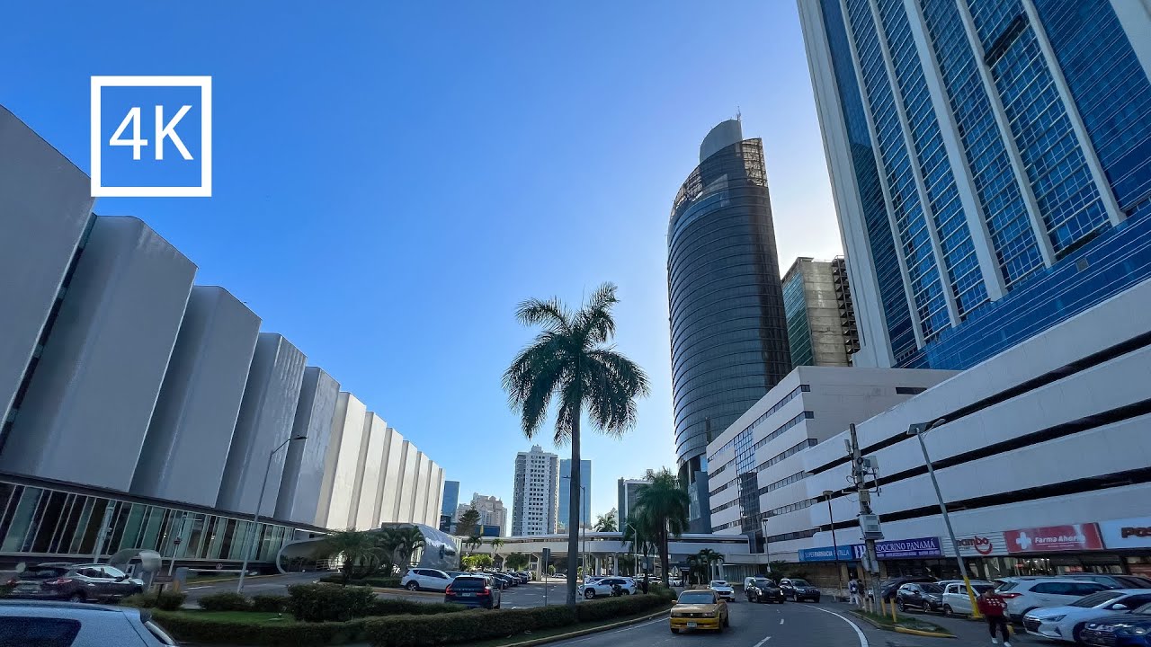 🟡 [4k] 🇵🇦 Discover places in Panama City | Panama Banking Zone | Marbella and Obarrio