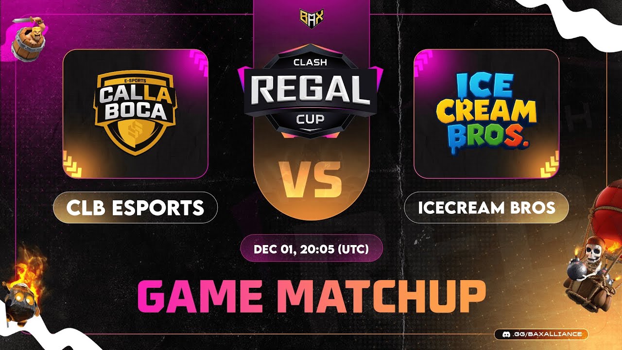 🔴CLB ESPORTS 🆚 ICE CREAM BROS | CLASH REGAL CUP RONDA 32