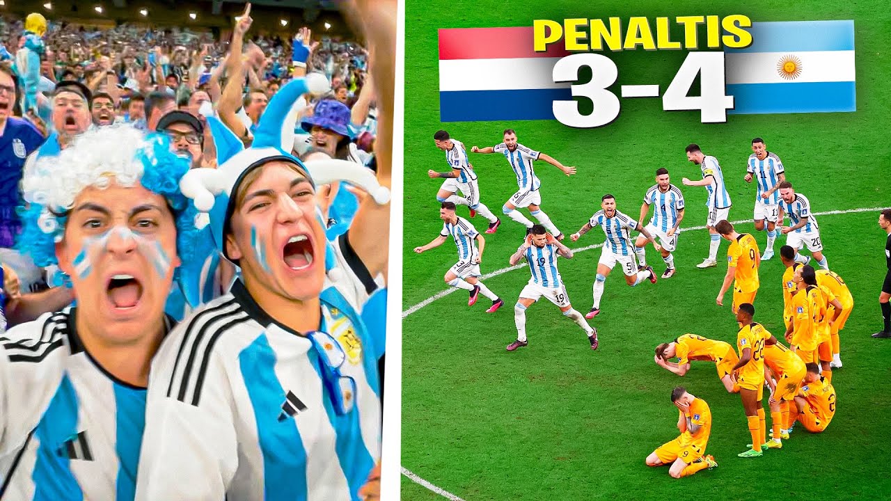 ASÍ VIVIMOS los PENALTIS del ARGENTINA - HOLANDA en el CAMPO