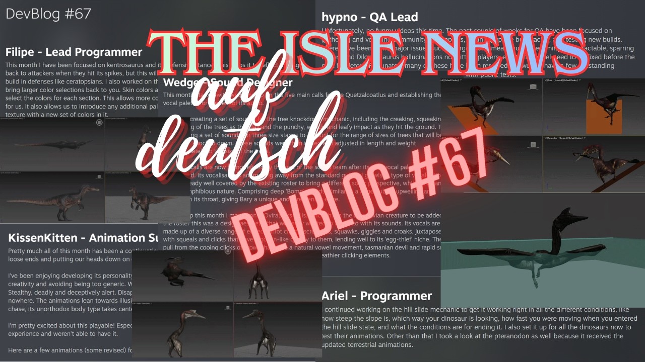 The Isle News - auf DEUTSCH: DevBlog 67