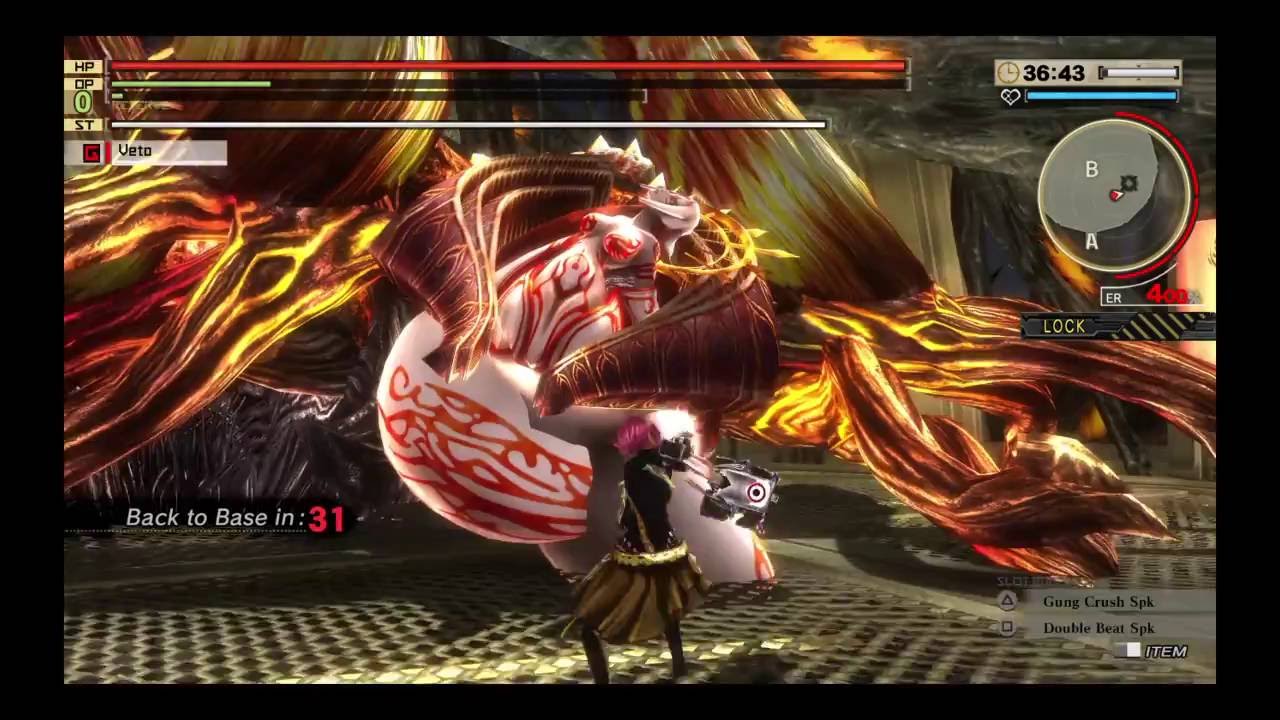 (GE2RB) God Eater 2 Rage Burst (PS4) - Amaterasu (Solo) (Charge Spear) SSS+