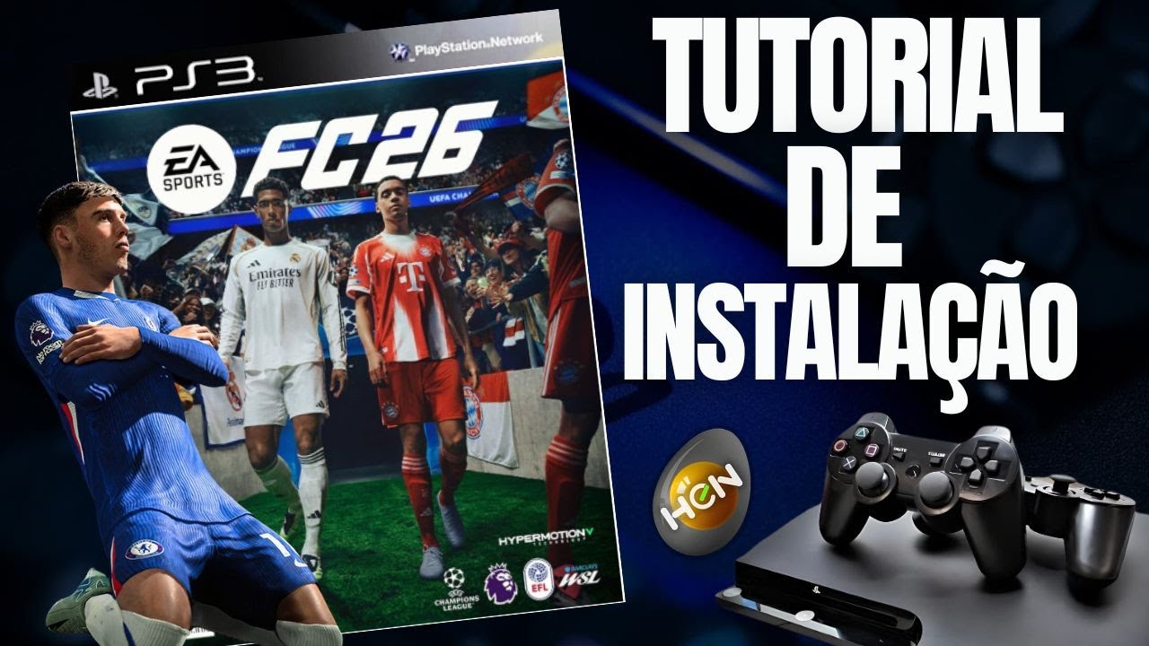 Fc 26 PS3  - INSTALAÇÃO  FC26 DIRETO DO PS3 - SEM COMPUTADOR 