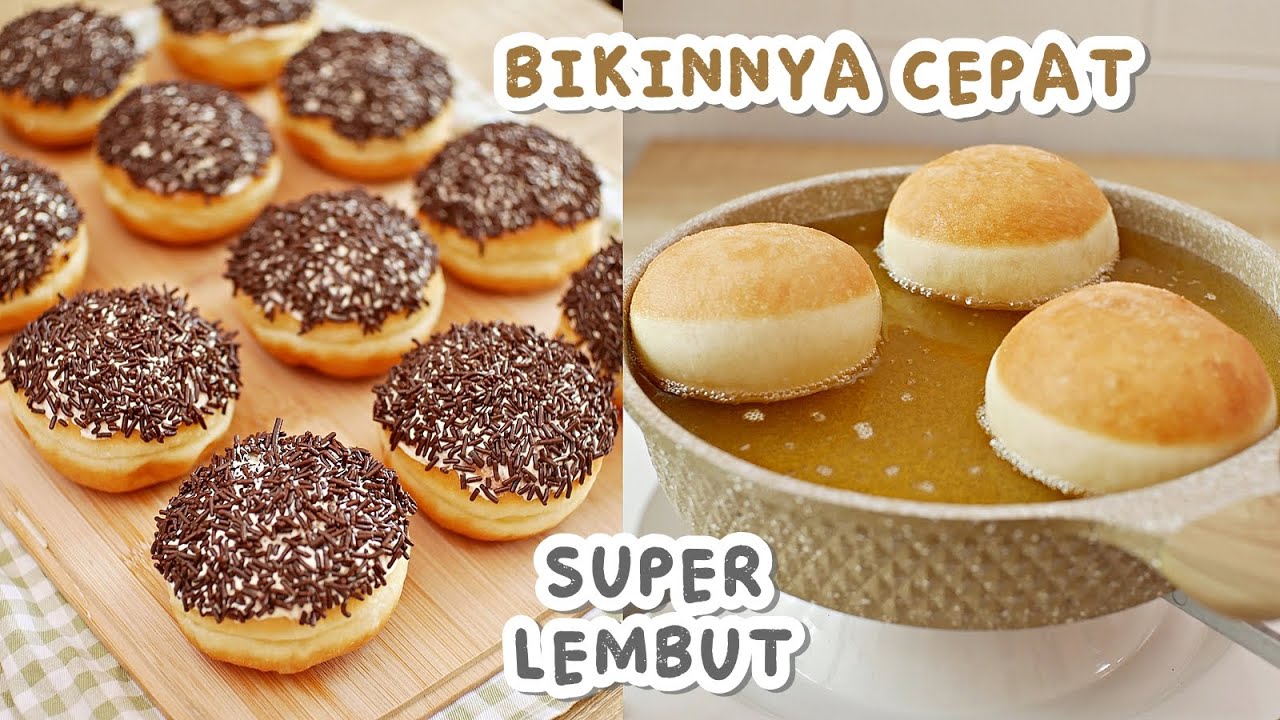NGGAK PERLU WAKTU LAMA!! DONAT SUPER LEMBUT HANYA 1 x PROOFING!!