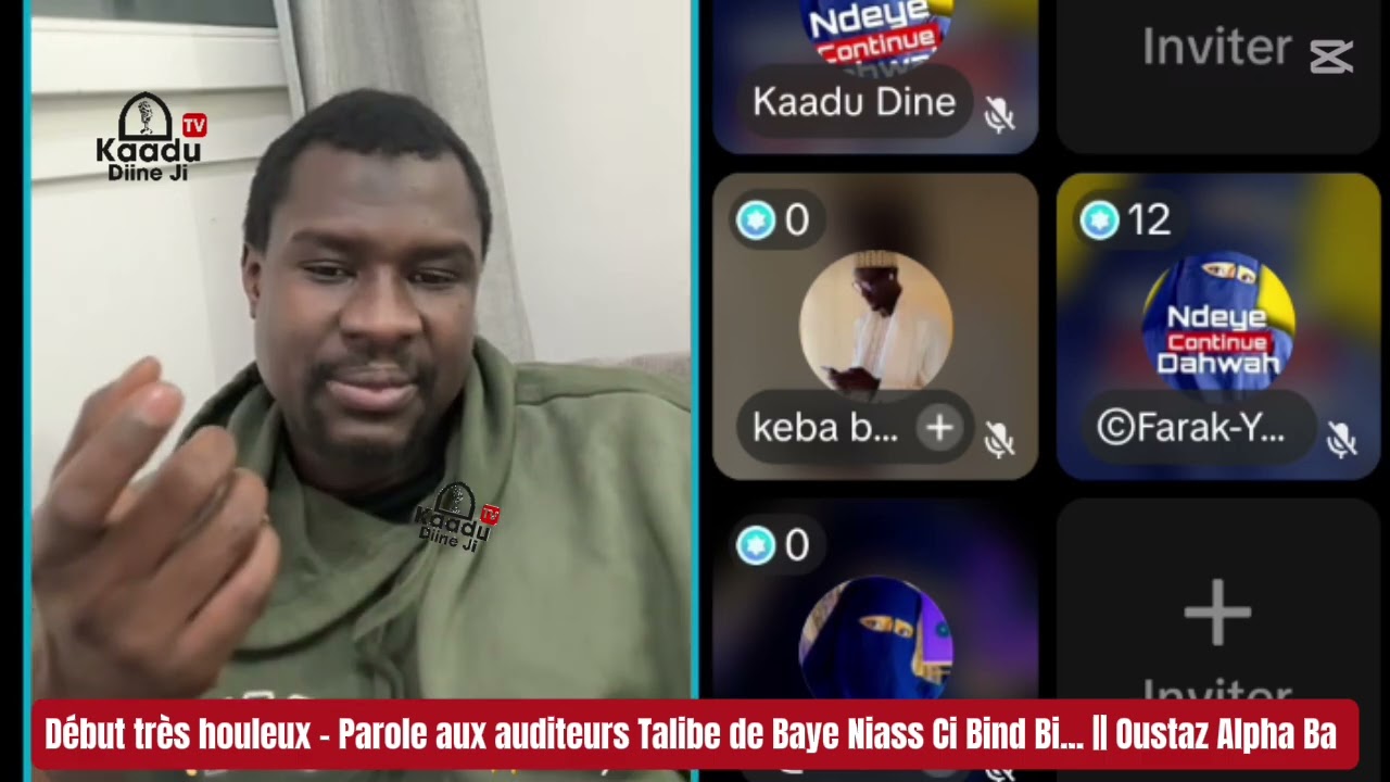 Débat très houleux - Parole aux auditeurs Baye Niass  Nena Amna 