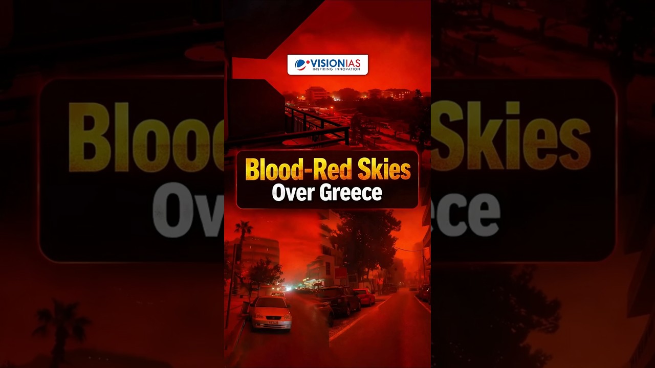Saharan Dust Storm Turns Greece Skies Blood-Red, Disrupts Travel & Triggers Health Alerts
