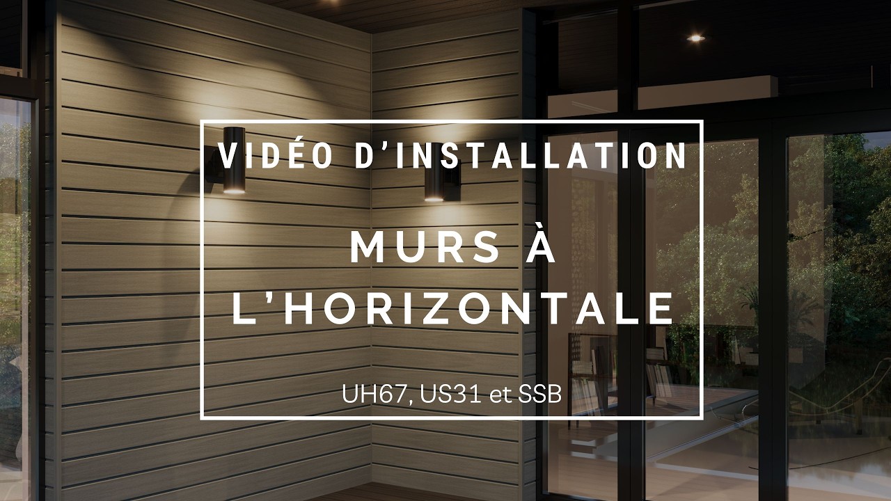 Revêtement plat - Installation Horizontale