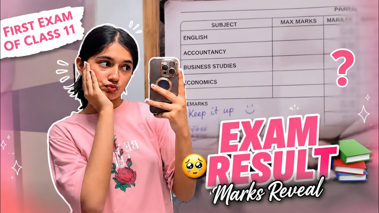 My First Class 11 Commerce Exam Results🎀 Marks Reveal ✨