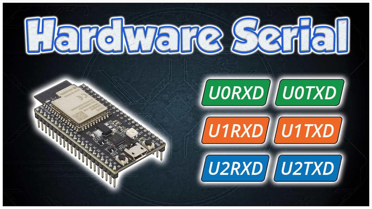 SERIE ESP32 #18: HARDWARE SERIAL - UX0 UX1 UX2