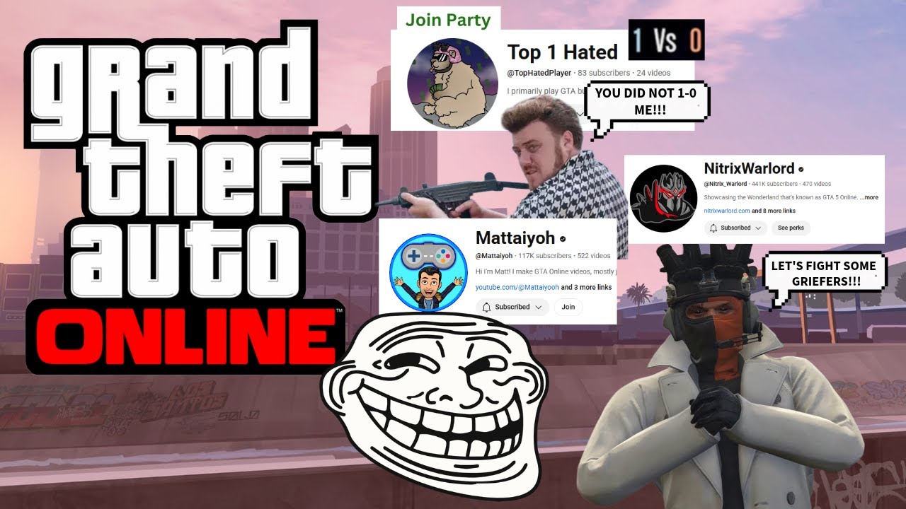 I MET YOUTUBERS & MADE 1-0 PLAYER UPSET!!! GTA ONLINE @Nitrix_Warlord @Mattaiyoh