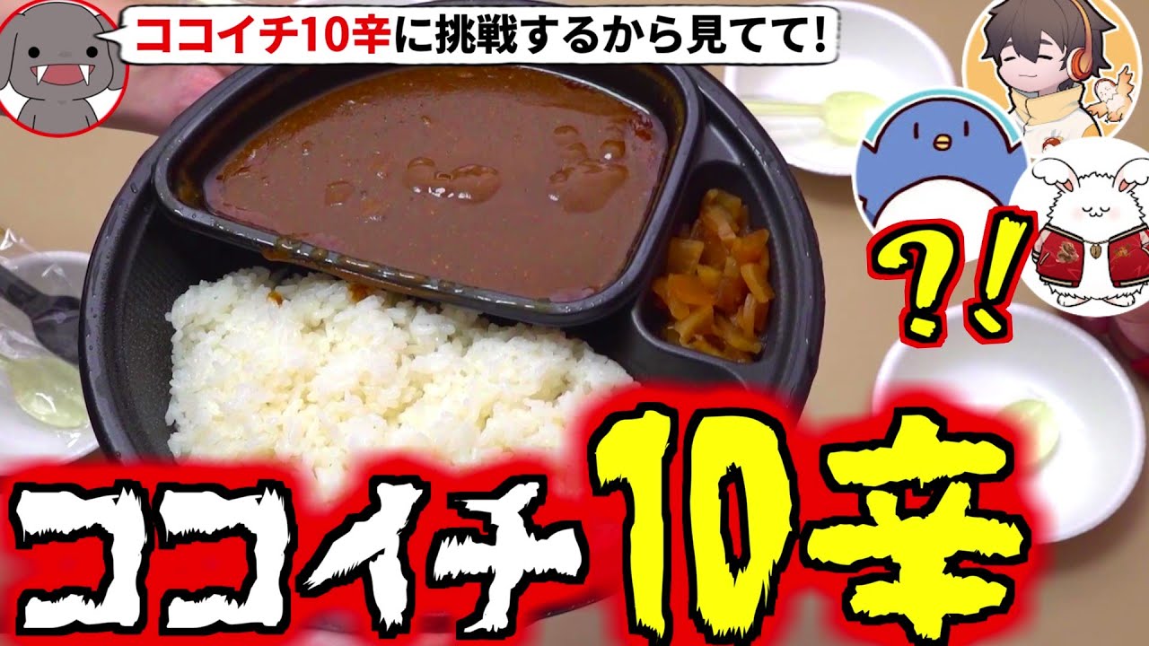 スナザメ「ココイチ10辛って本当に辛いの？大盛を完食するからみんな見てて」！たけぉ フルコン まお(#品行崩壊)