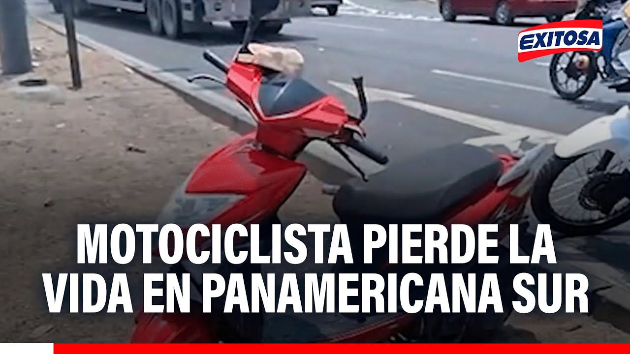 🔴🔵 Fatal accidente en Surco: Motociclista se despista y muere en la Panamericana Sur