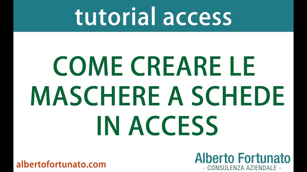 Creare Maschere a Schede in Access: Design Professionale (Tutorial 2026)