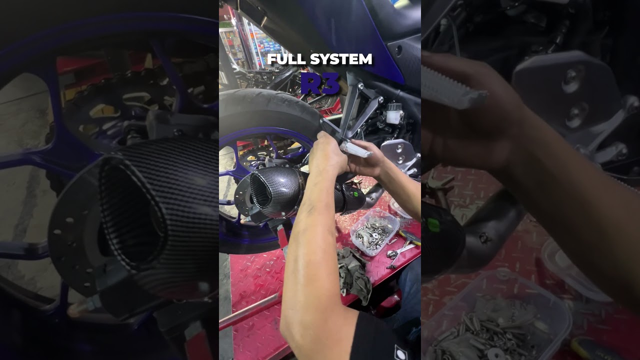 &iexcl;Nuevo escape FULL SYSTEM! 🔥 #YamahaR3 #EscapeMoto #FullSystem #Motos #Performance
