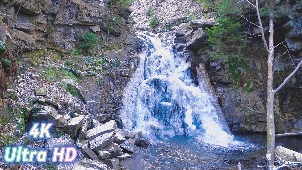 Белый шум горного водопада 🌊 8 часов для работы, отдыха и концентрации #природа