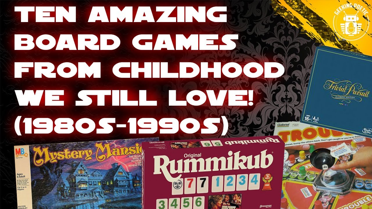 TEN CLASSIC BOARD GAMES WE STILL LOVE TODAY! (1980s-1990s) #monopoly #battleship #trivialpursuit