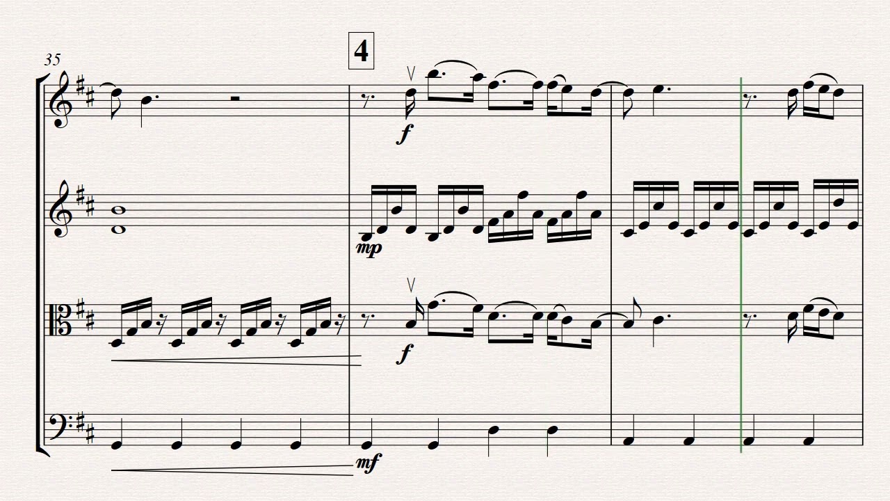 Oceans (Hillsong United) - for string quartet - NEW VERSION (2024)