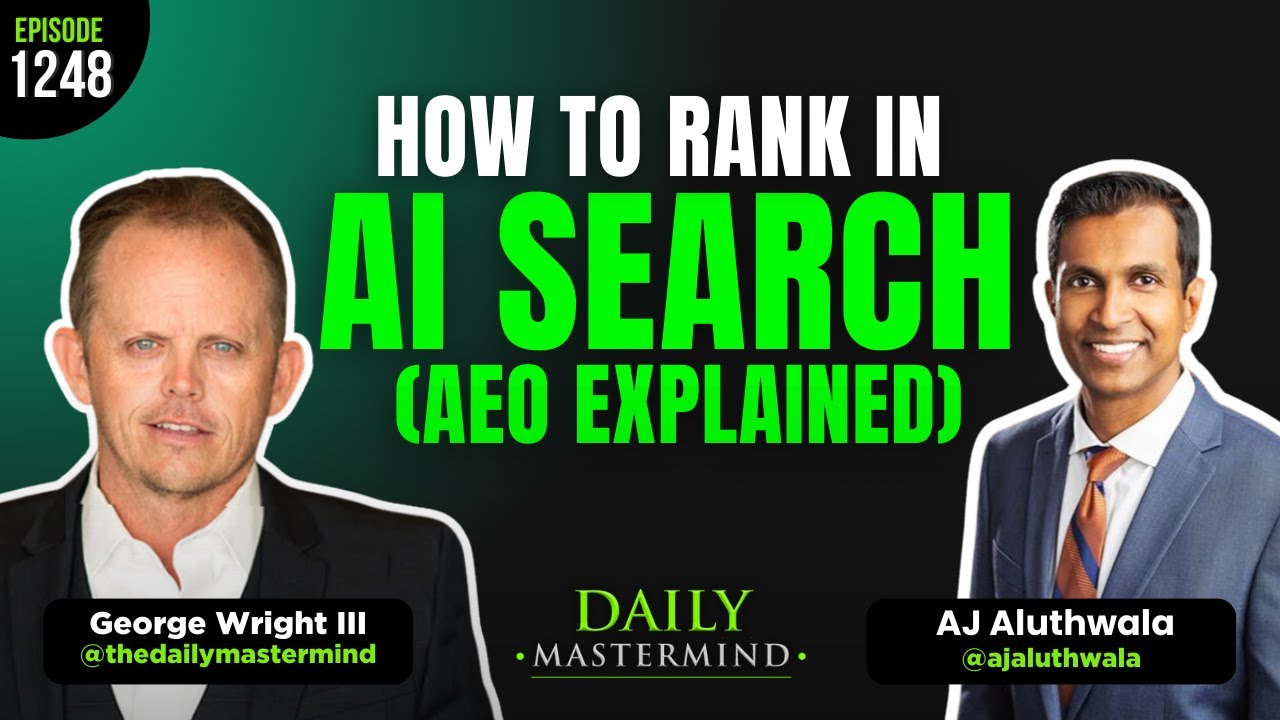 How to Rank in AI Search (AEO Explained) with AJ Aluthwala