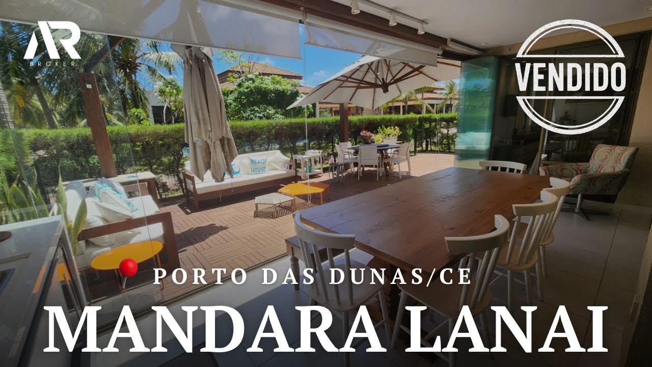 ESPETACULAR APARTAMENTO TÉRREO 168M² COM PORTEIRA FECHADA NO MANDARA LANAI NO PORTO DAS DUNAS