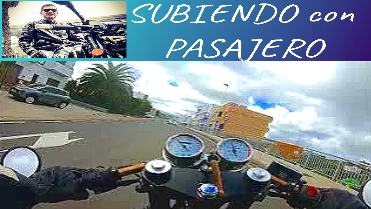 SUBIENDO DOS EN  Moto 125. La cilindrada valiente. Por las carreteras de Gran Canaria.