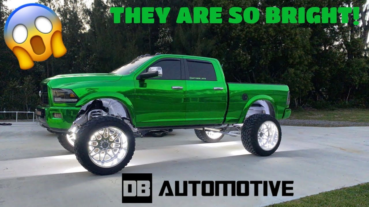 INSTALLING WHEEL LIGHTS ON THIS DODGE CUMMINS! | DBA LIGHTING
