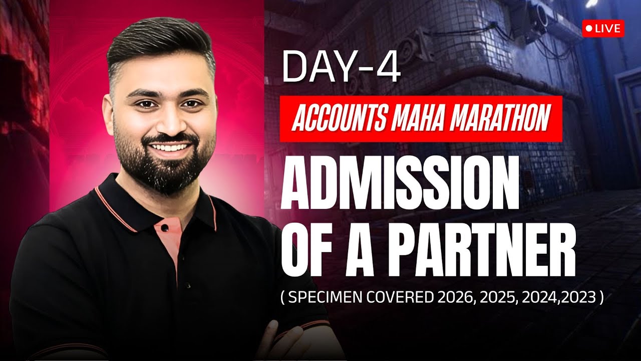 ADMISSION | SPECIMEN | ACCOUNTS DAY-4 | CLASS 12 | ISC | SHUBHAM JAGDISH | 8112601234