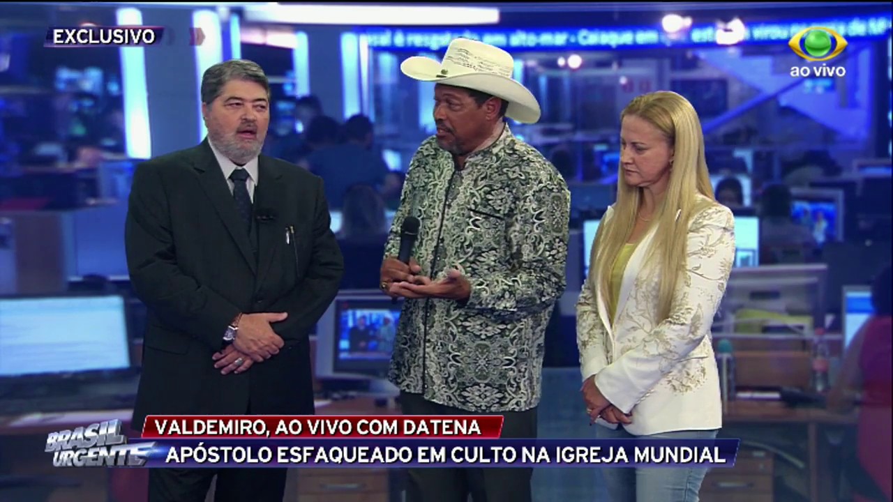 Brasil Urgente recebe apóstolo Valdemiro ao vivo