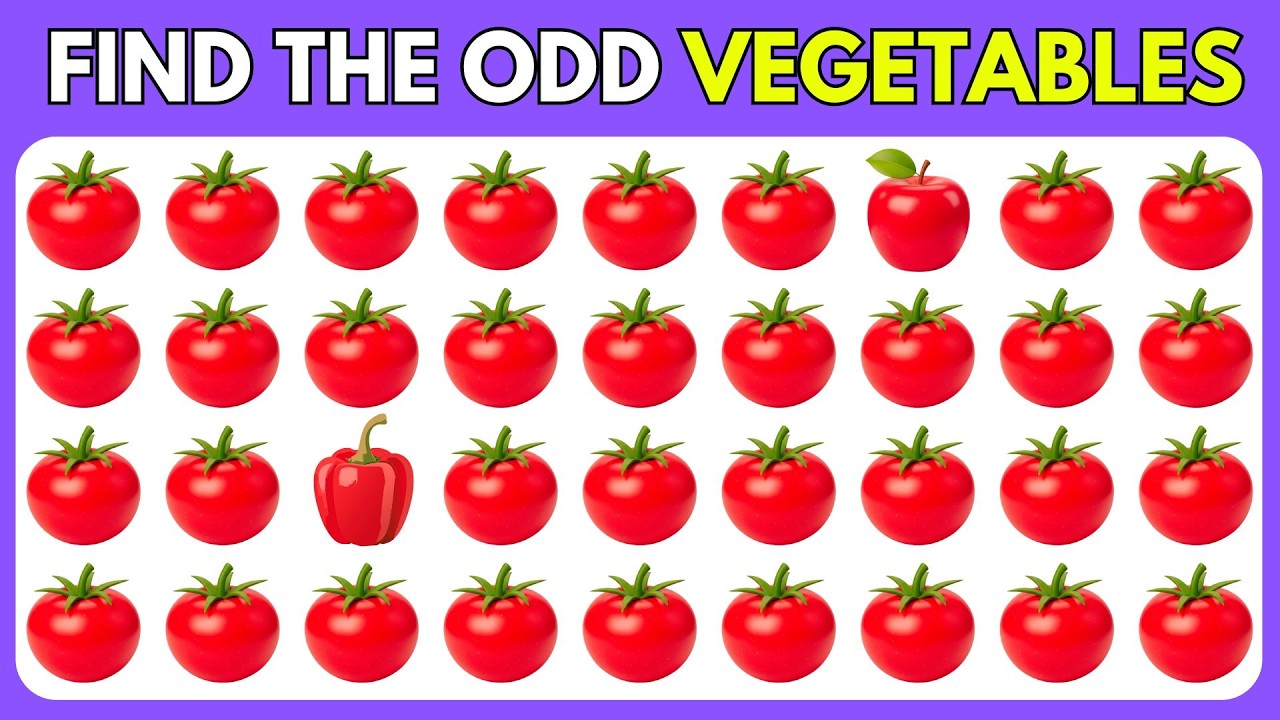 Найдите разные эмодзи — Овощи 🥦🫑🥕 | 30 уровней | Викторина с эмодзи | Викторина Кроку