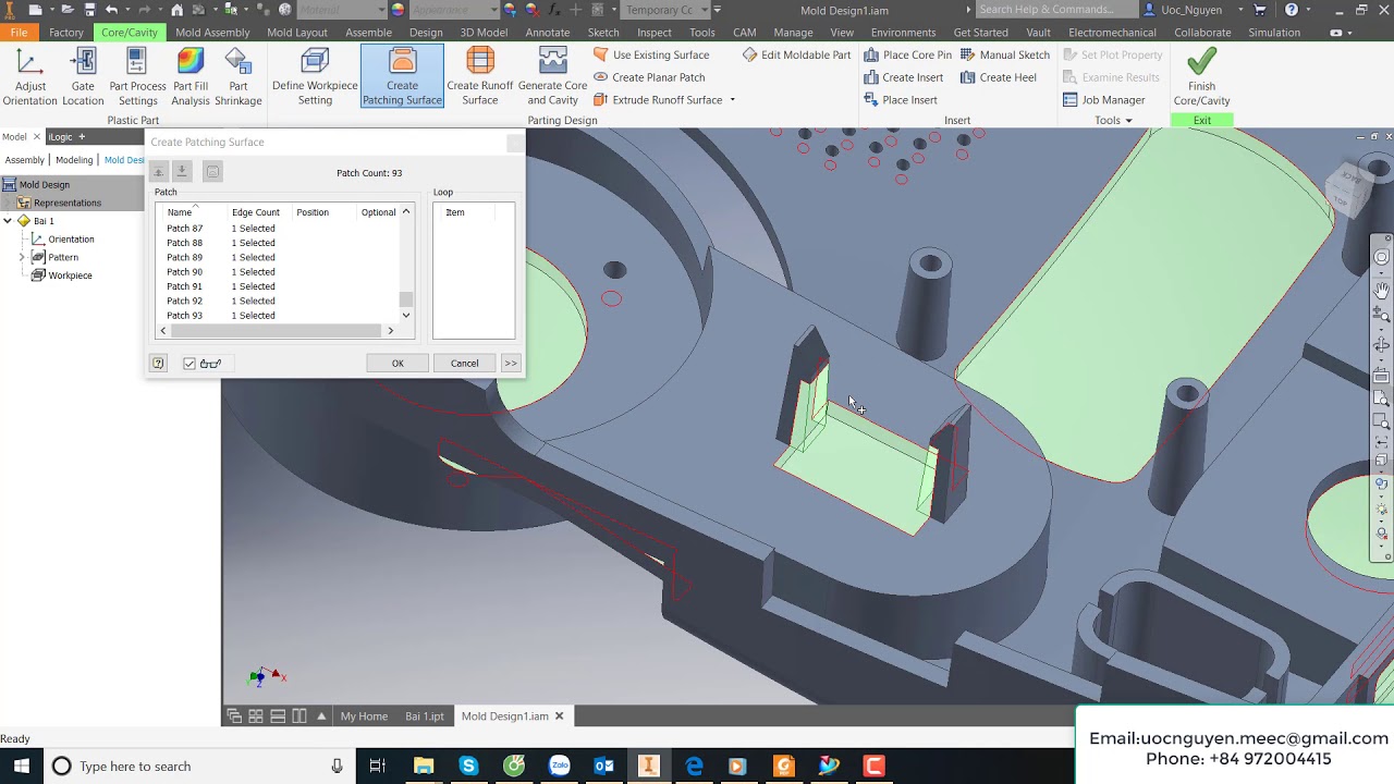 Inventor Professional Mold Design | Part 1 Parting Core & Cavity