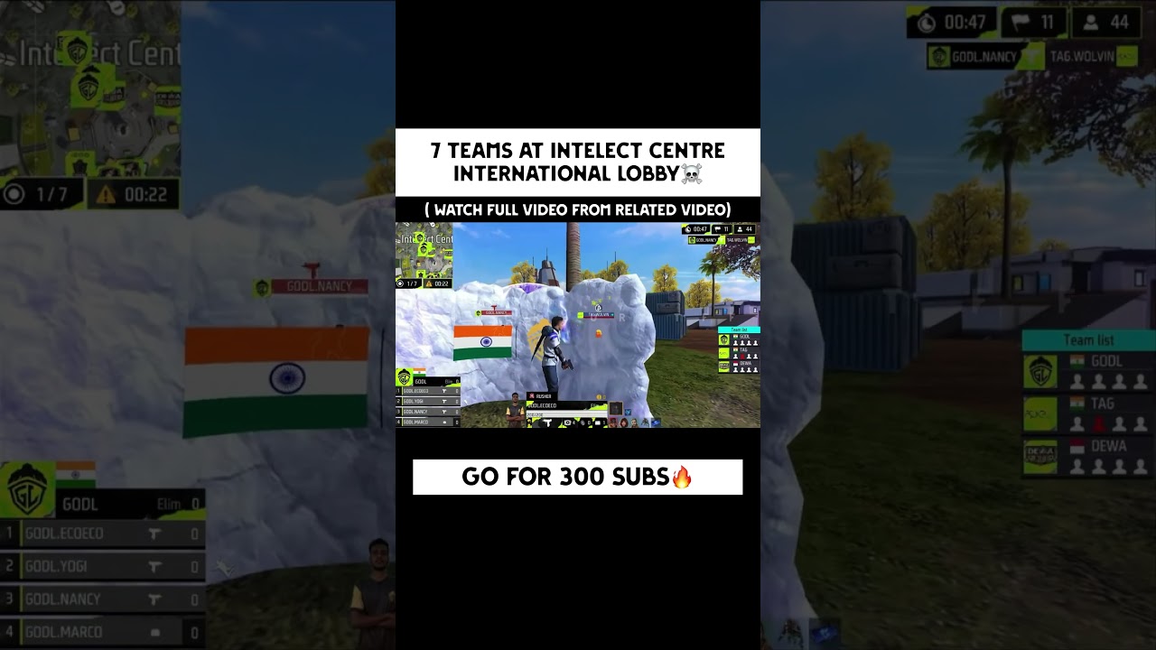 7 TEAMS HOT-DROP ON INTELLECT CENTER! 😱🔥 Who Survived? #shorts #freefire