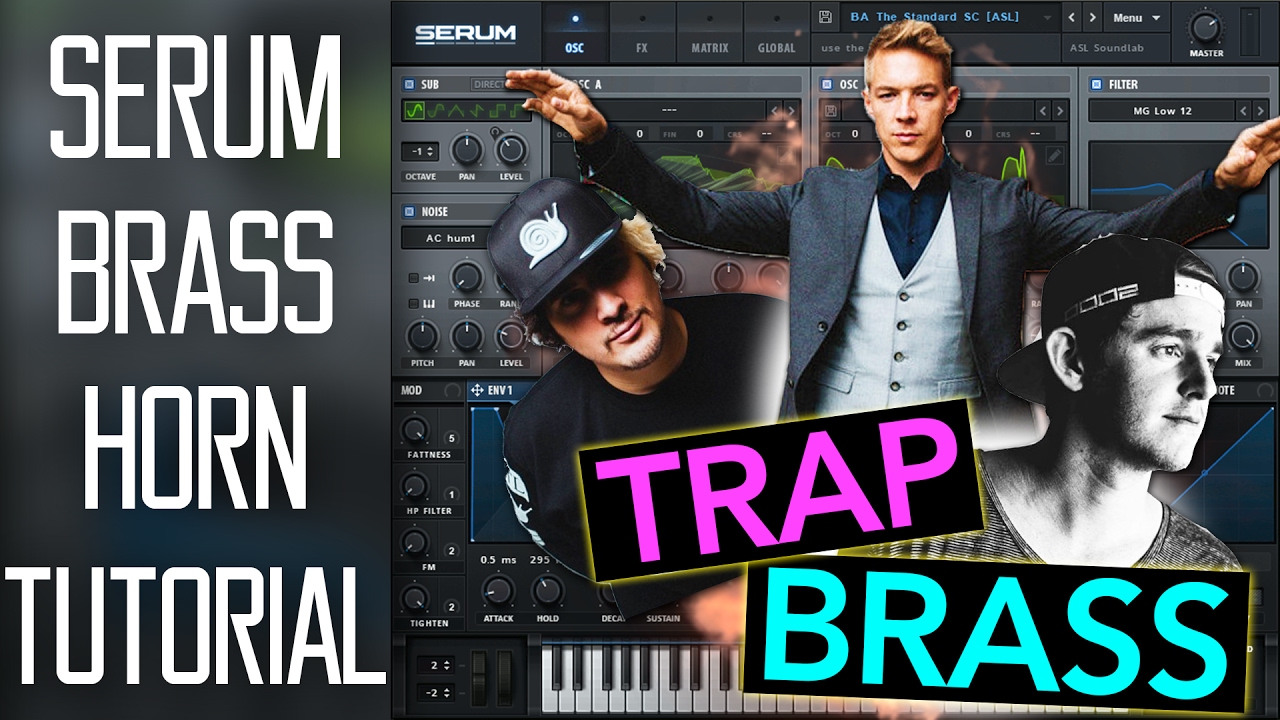 (Perfect) Trap Brass / Horn Lead in Serum Tutorial (FREE PRESET)