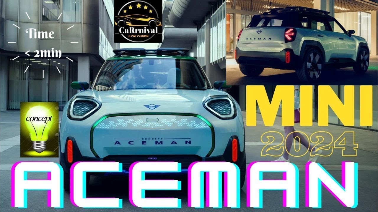BMW Mini Aceman 2024 Concept car showing final production design & features #mini #bmwmini #concept