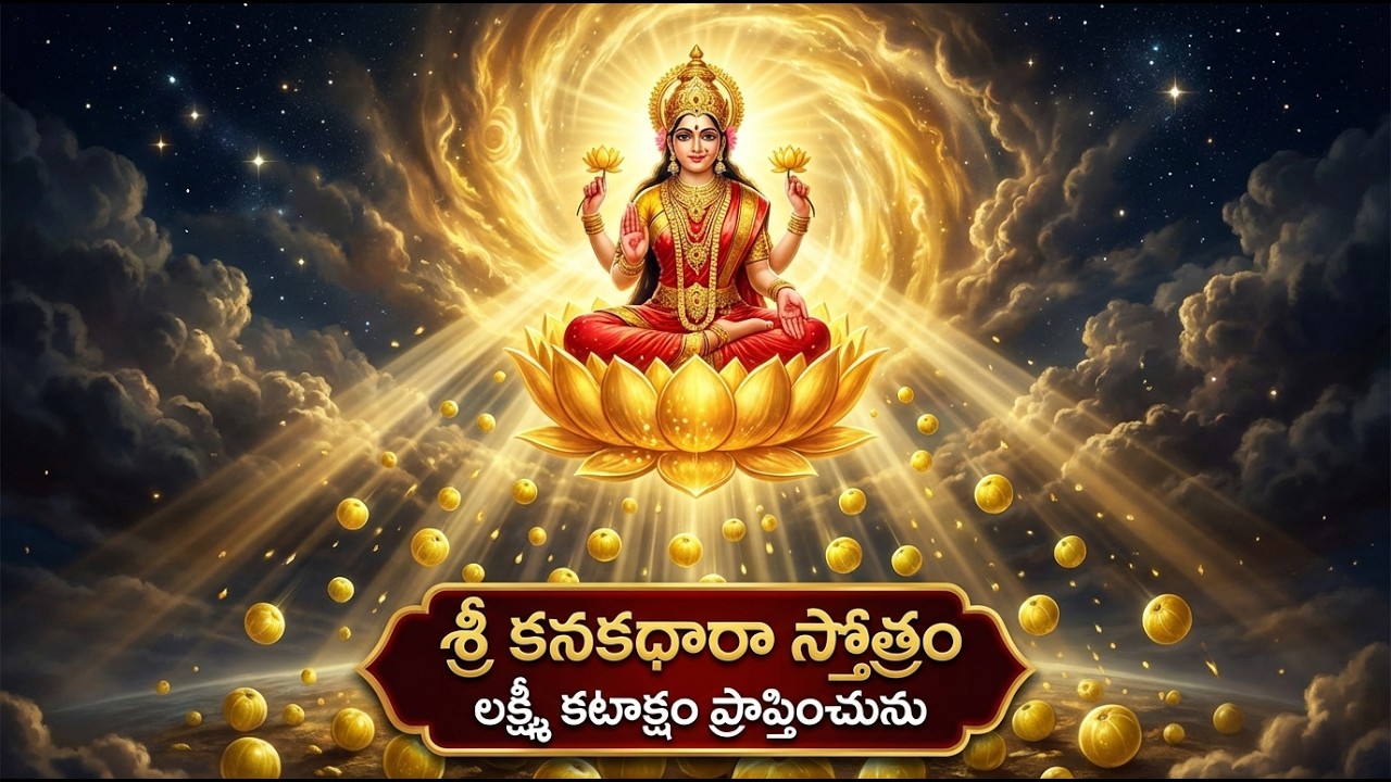 శ్రీ కనకధారా స్తోత్రం | లక్ష్మీదేవి కటాక్షం పొందే మహిమాన్విత స్తోత్రం @OmShaktiHindu