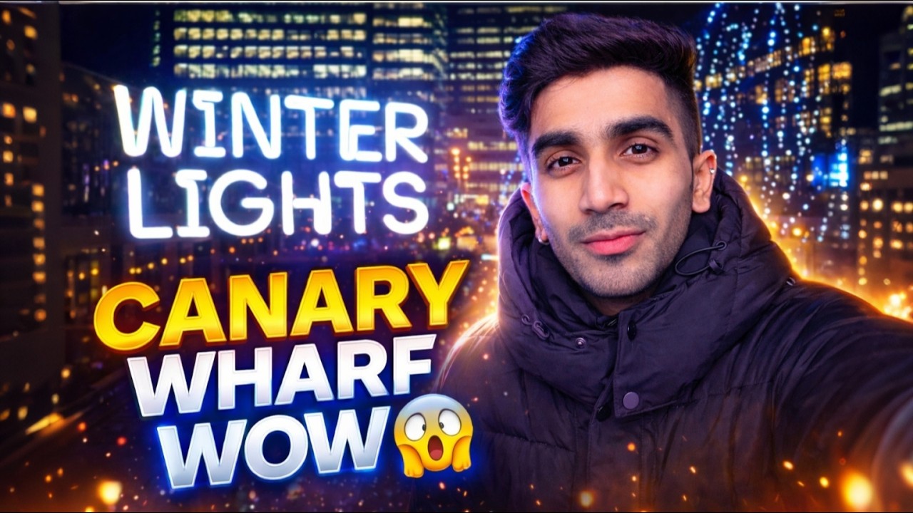 Canary Wharf Winter Lights 😱✨ | You Wouldn’t Believe This! | London Winter Lights 2026