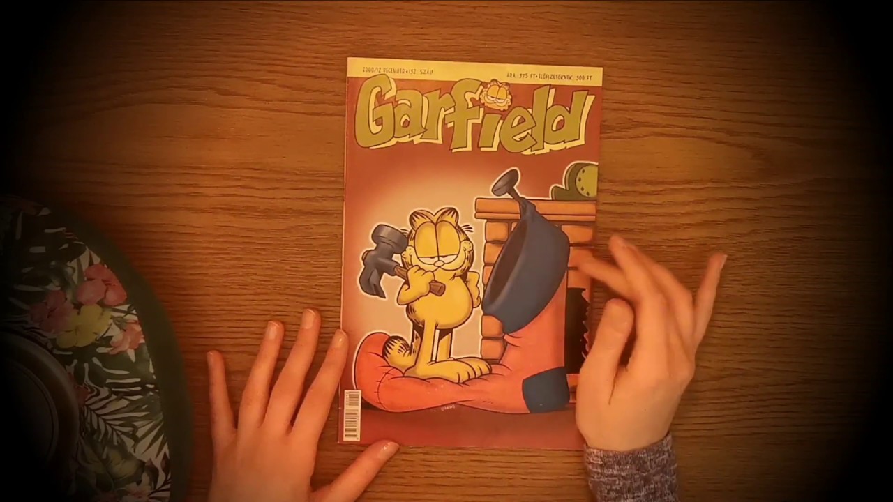 ASMR @ Garfield lapozgatás és sutyorgás