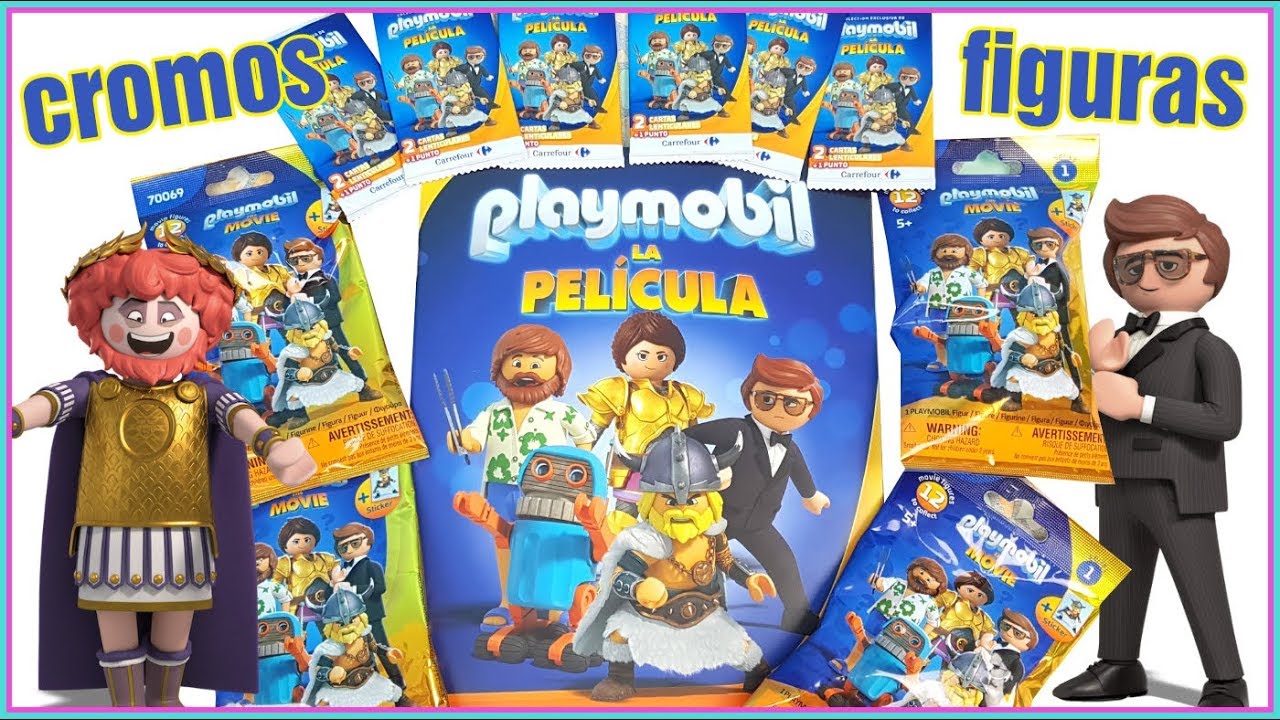 Playmobil * Cromos de la pelicula playmobil y sobres sorpresa con figuras de playmobil!!!