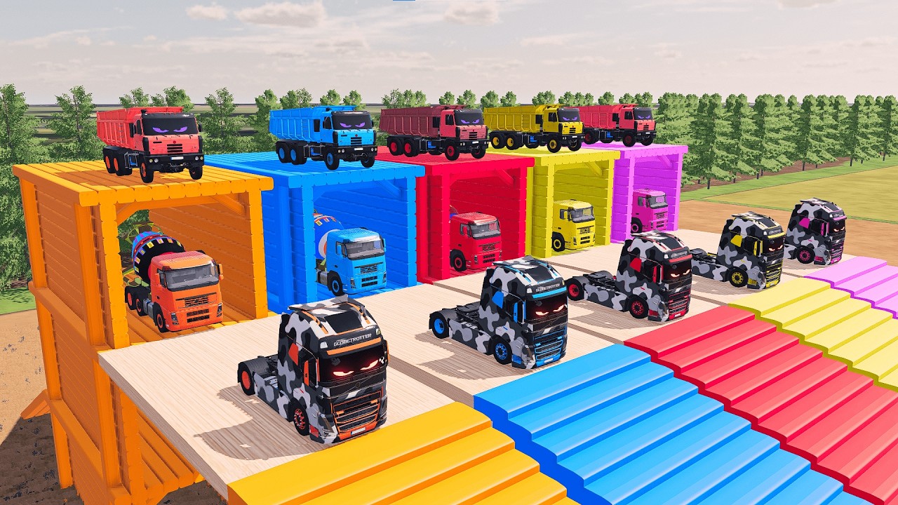 ULTIMATE BIG RIG MIXER TRUCK CUSTOMIZATION – DOUBLE FLATBED STYLE | #fs22  #truckcustomization