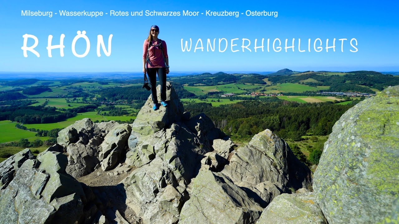 Wandern in der Rhön - Highlights - Milseburg - Wasserkuppe - Rotes und Schwarzes Moor - Kreuzberg