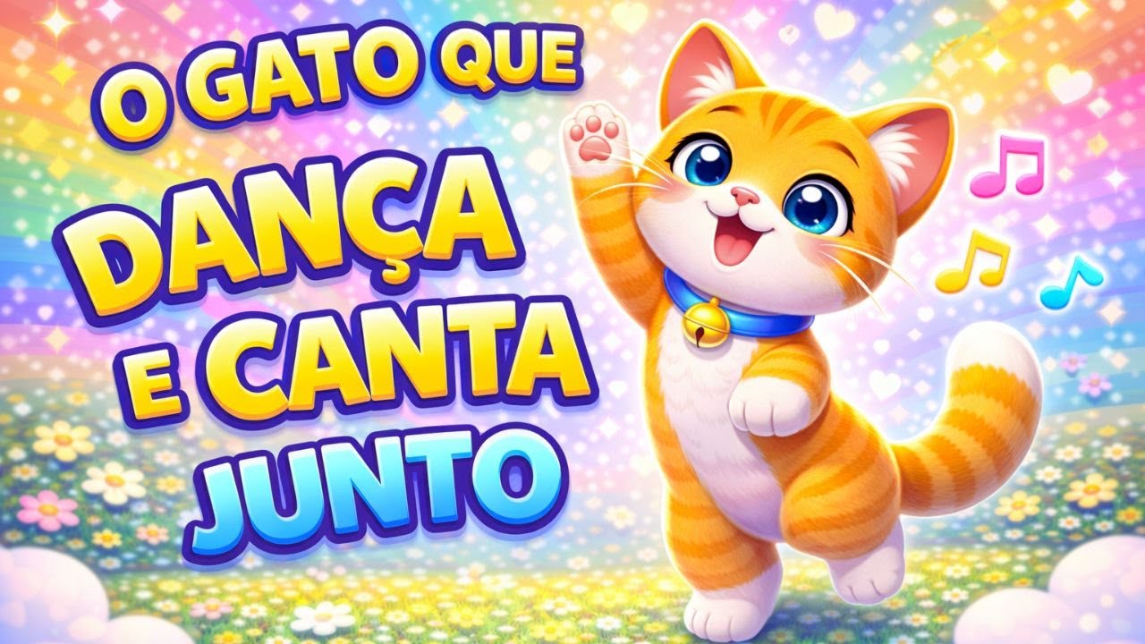 O Gato que Dança e Canta Junto 😺🎶 | Música Infantil Animada para Dançar e Brincar #MusicasInfantis