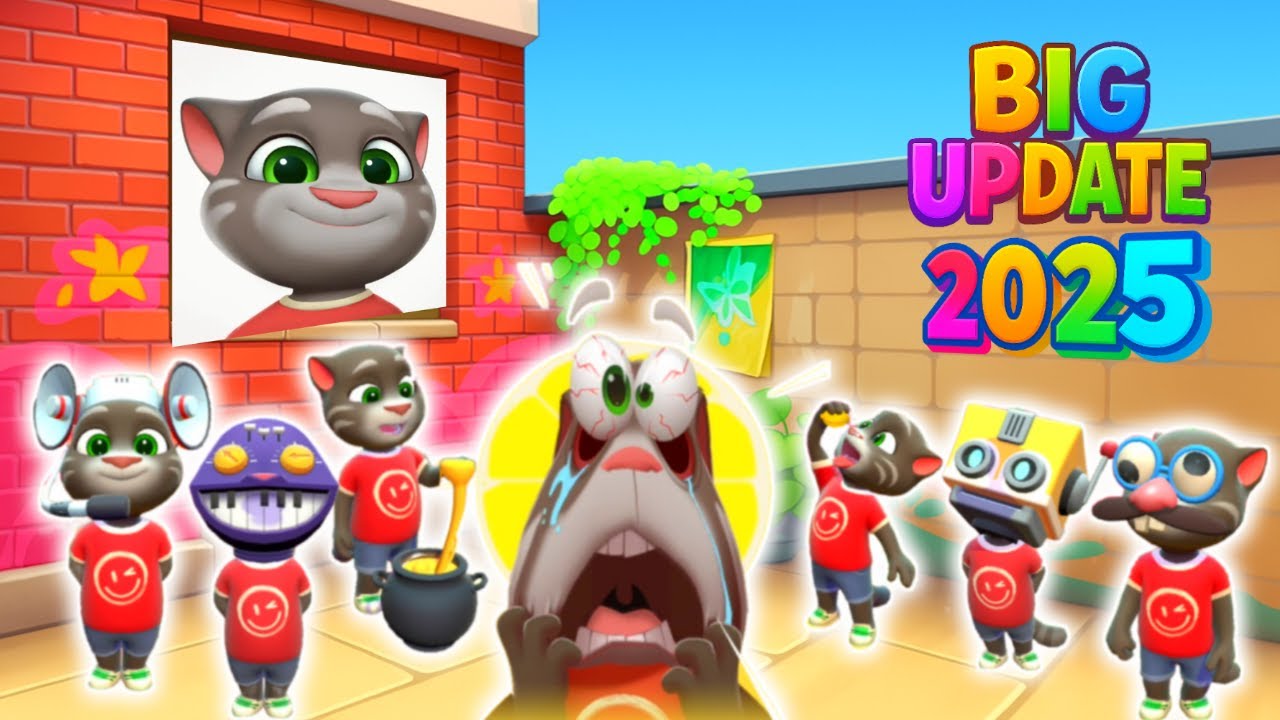 Talking Tom Cat Big Update 2025 | Talking Tom Cat 2025 New Game ♥️💛💚