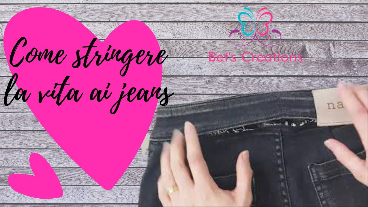 Come stringere vita ai  jeans o pantaloni- How to tighten jeans or trousers