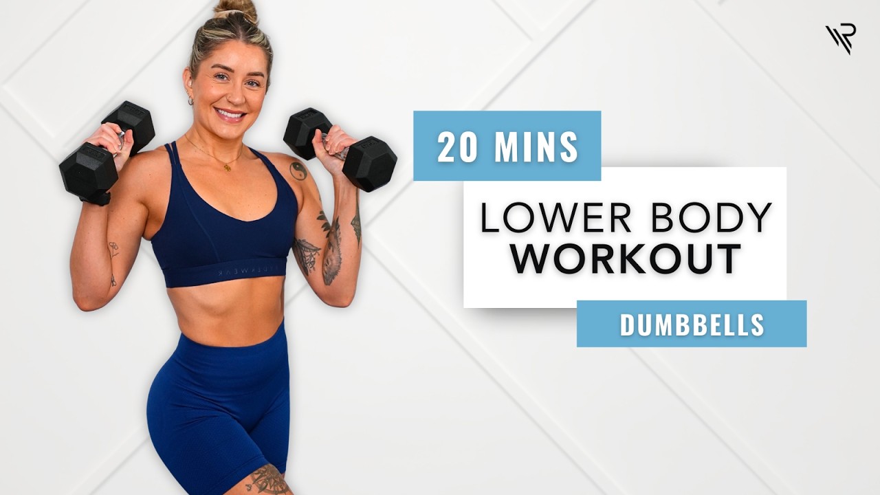 20 Min Lower Body Dumbbell Workout (No repeats) 🔥