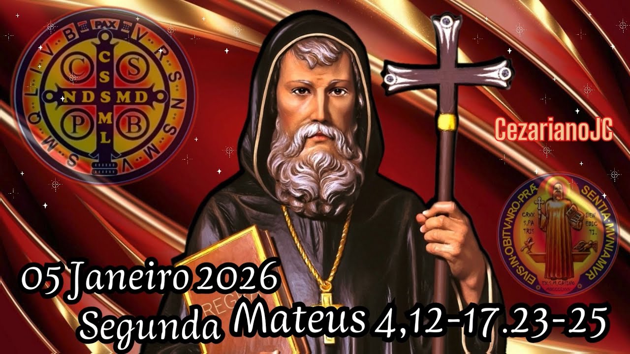 EVANGELHO DO DIA 05 DE JANEIRO 2026 - SEGUNDA - MATEUS 4,12-17.23-25