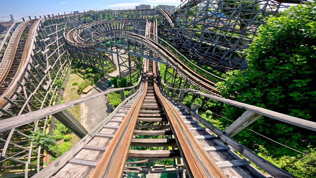 木製コースター『エルフ』 on-ride POV (乗車映像) / ひらかたパーク