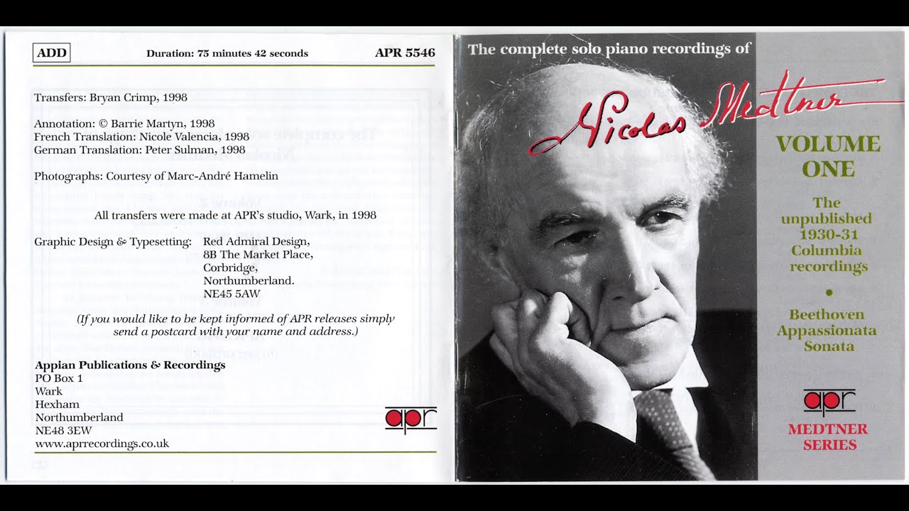 [VOL 1: 1930-31] Medtner Complete Solo Recordings