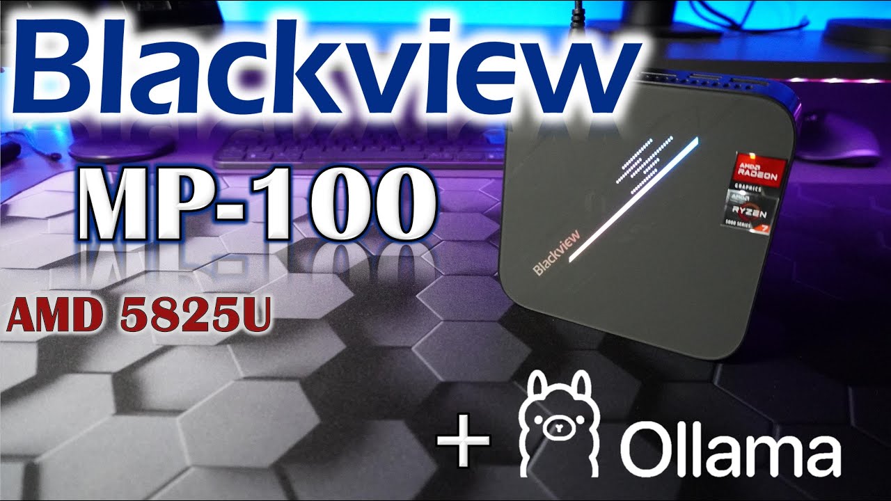 Blackview MP100 - мини ПК с большим потенциалом использования. Обзор, тест. Тест работы c ИИ Ollama