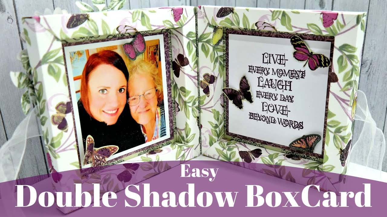Double Shadow Box Card / Brilliant Craft Fair Idea