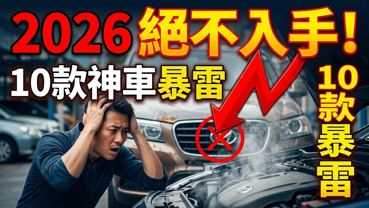 2026年打死都不要入手的10款汽车，揭秘昔日神车集体暴雷真相！#汽車評測 #購車指南 #2026車市 #避坑指南 #車評 #台灣車市 #汽車推薦