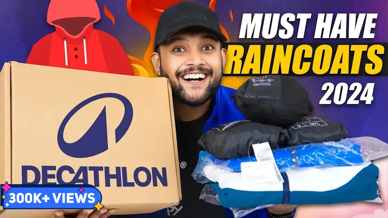 5 Best Decathlon Raincoats/Rain Jackets For Men 🔥 Decathlon Haul Review 2024 | ONE CHANCE