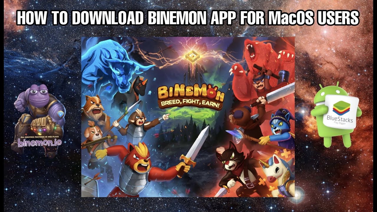 How to download Binemon Game app for MacOS users | Eng Version